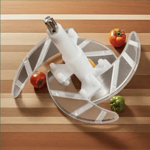 large 2 liter capacity hand push chopper for kitchen food preparation