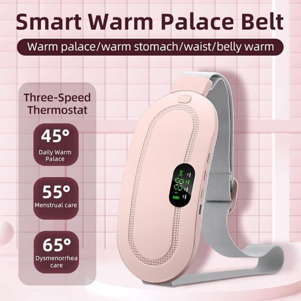 rechargeable heating pad belt with temperature control for pain relief