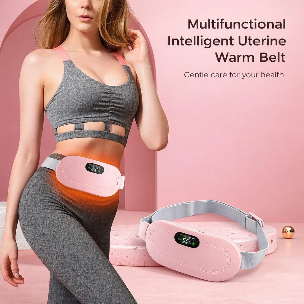 product display heating pad belt for menstrual cramps relief therapy device
