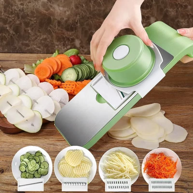 5 in 1 vegetable slicer for cutting grating and shredding vegetables