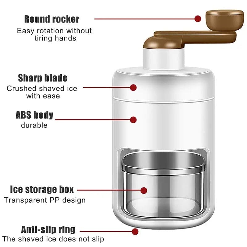manual ice crusher compact design