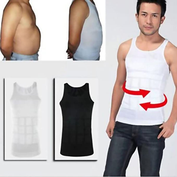 mens slimming compression shirt side fit