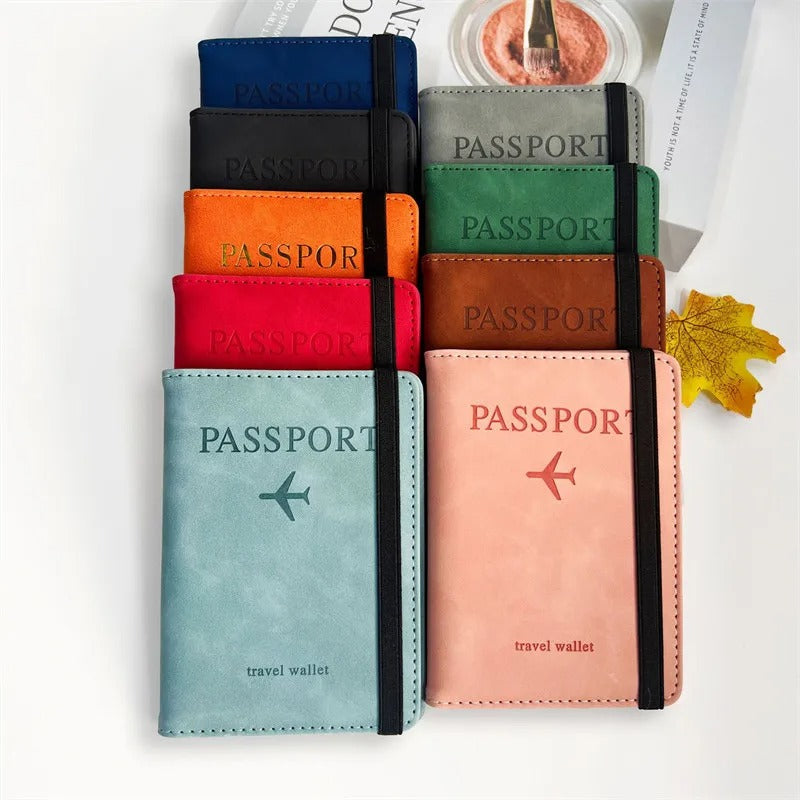 passport card holder travel wallet front design