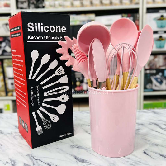 silicone kitchen cooking utensils complete set