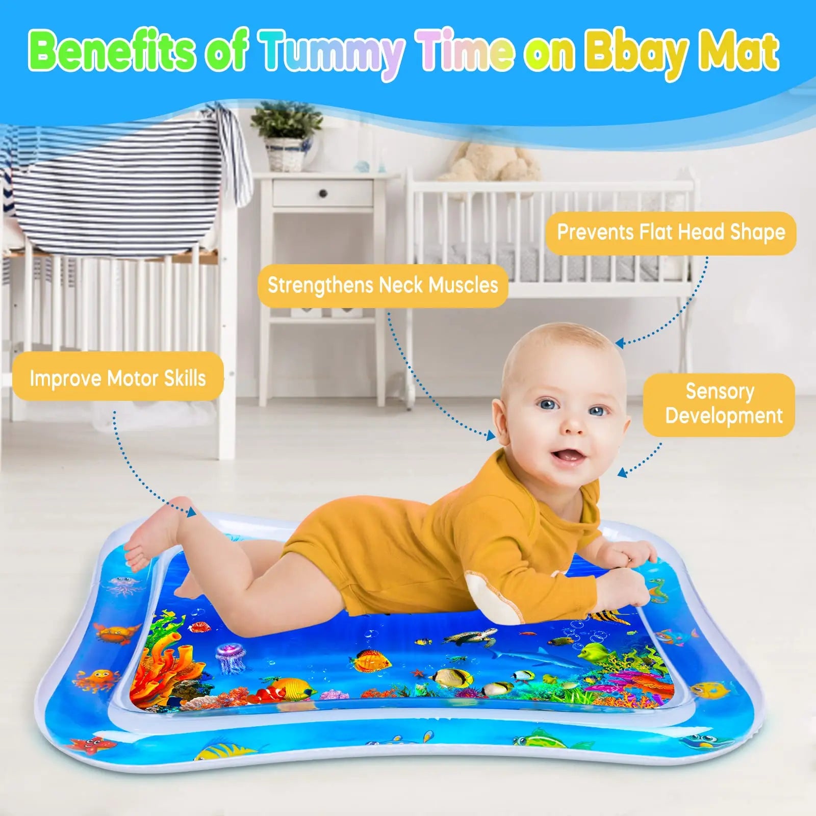 Baby Tummy Time Water Activity Mat